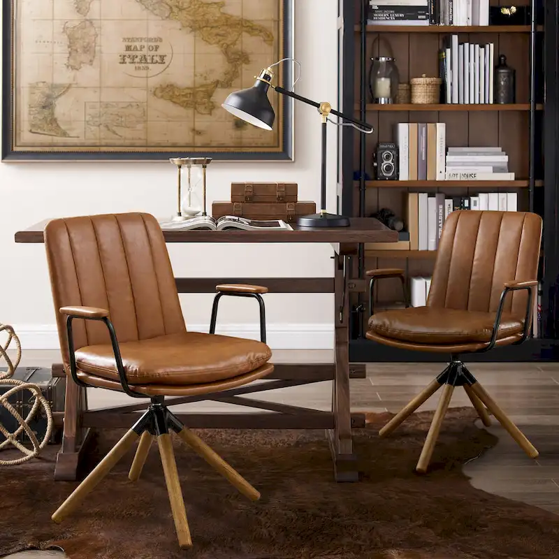 Mid-century Swivel Home Office Chair