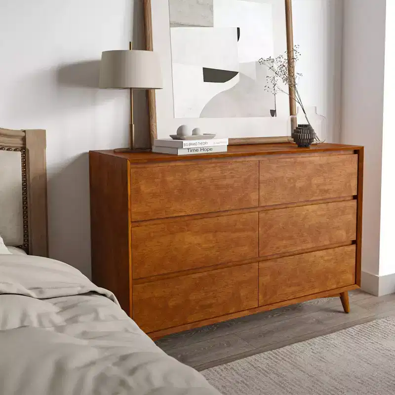 Nanni 6-Drawer Dresser With Adjustable Feet| ART OF LIVING DESIGNS-ACORN